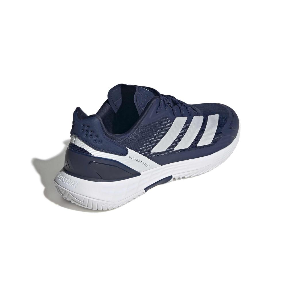 Adidas Defiant Speed 2 Tennis Dark White Size cm Shoes, Unisex, Adult, NKD59, Blue/Zero Metallic/Footwear (KI8419), 25.0