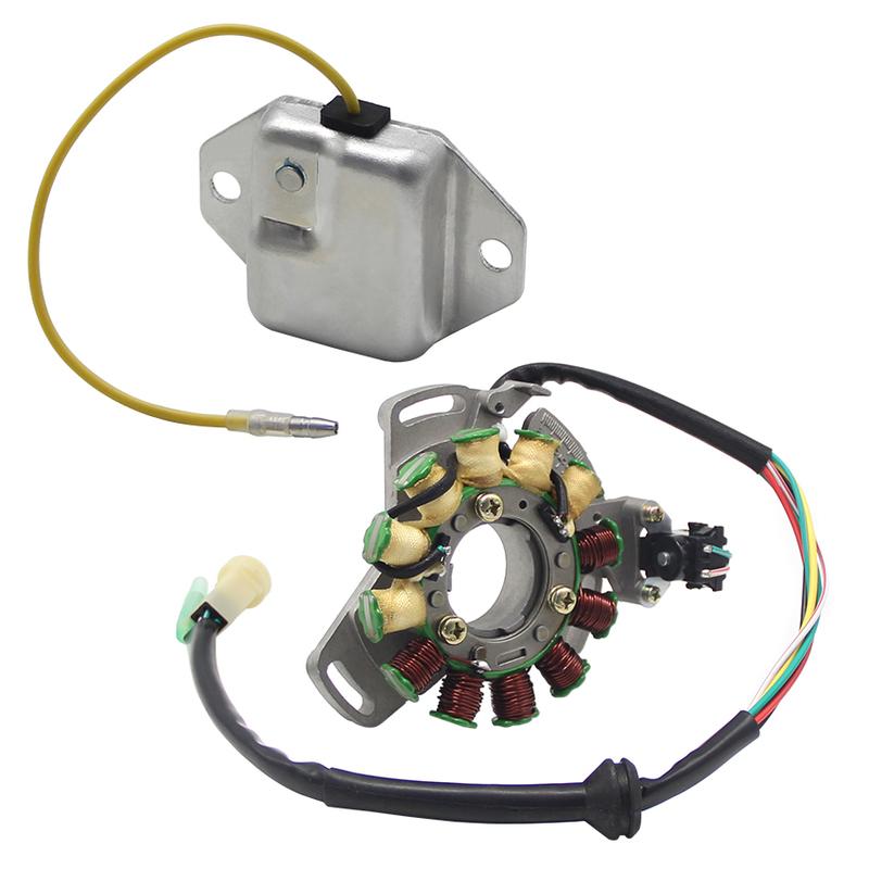 Stator Coil + Regulator Rectifier For Yamaha YFZ350 Banshee 350 1987 1988 1989 1990 -1994 2GU-85510-50 82F-81910-A0 7XE-81910-00