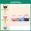 Charming Cartoon Plush Shark Keyring Cute Stuffed Animal Bag Ornament In Pink