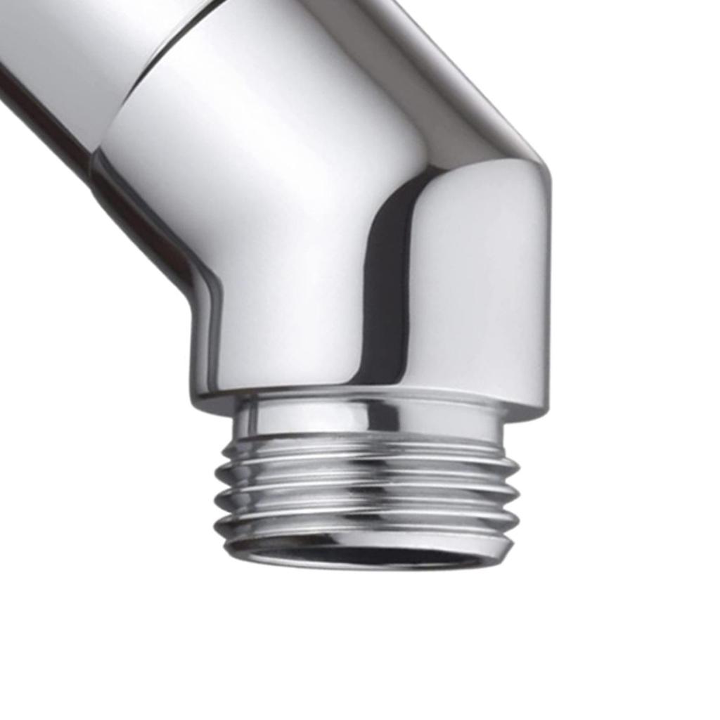 G1/2 Shower Elbow Adapter Coupling Bathroom Fixtures Durable Rustproof Chrome Plate Finish Copper