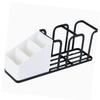 Coffee Station Organizer 5 Compartment Detachable Countertop Disposable Cup Dispenser Stand Holder for Tea Bags Straws
