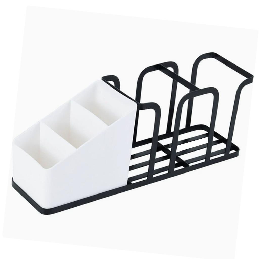 Coffee Station Organizer 5 Compartment Detachable Countertop Disposable Cup Dispenser Stand Holder for Tea Bags Straws