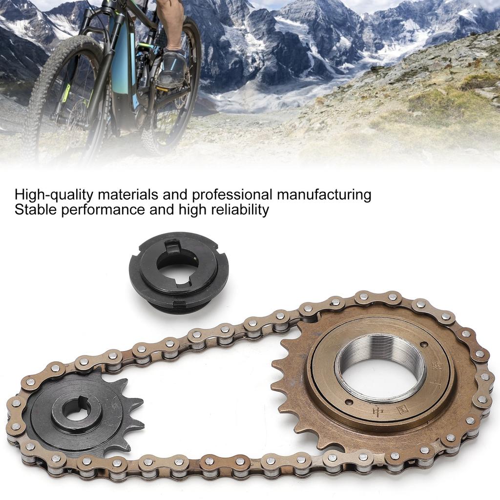 Sprocket Chain Set, for chains and Strong Bike Accessory Folding ReplacementSprocket 22T Tooth Rear Freewheel 38 Links bike freewh