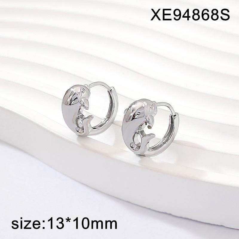 18K Gold Plated Geometric Heart & Butterfly Earrings - Titanium Steel, Hypoallergenic, Lightweight Luxury Studs for Women