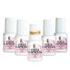 5 Extra Strong Glues for False Nails 5x10g = 50g (50ml) - Applicator Brush for Gel, Plastic, Acrylic and Rhinestone Capsules