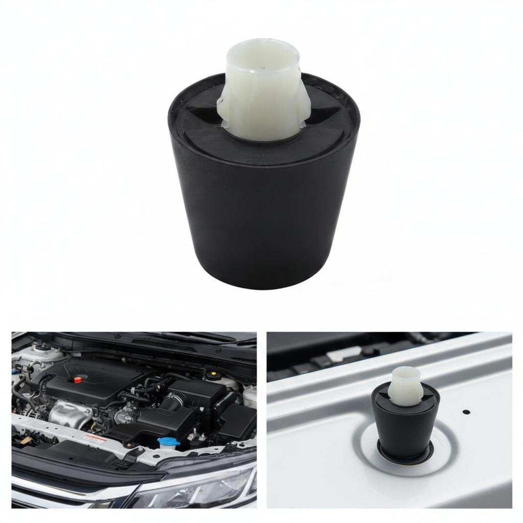 Rubber Hood Bump Stop Easy to Install Vehicle Component Noise-Reducing
