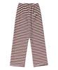 PEACE MAKER Soft Stripe Sweat Pants (Burgundy)