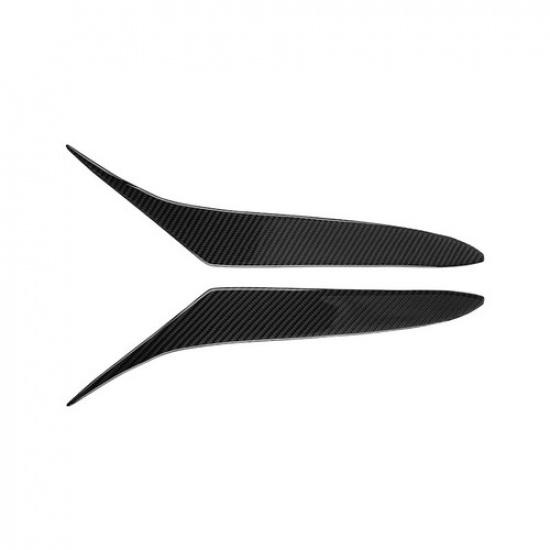 Carbon Fiber Headlight Eyelid Eyebrow Cover Trim For Mazda RX-8 2004-2008