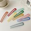 New Colorful U-shaped Metal Hair Fork Hairpins for Women Hair Clip Pins Hair Styling Tools Hair Jewelry Accessories
