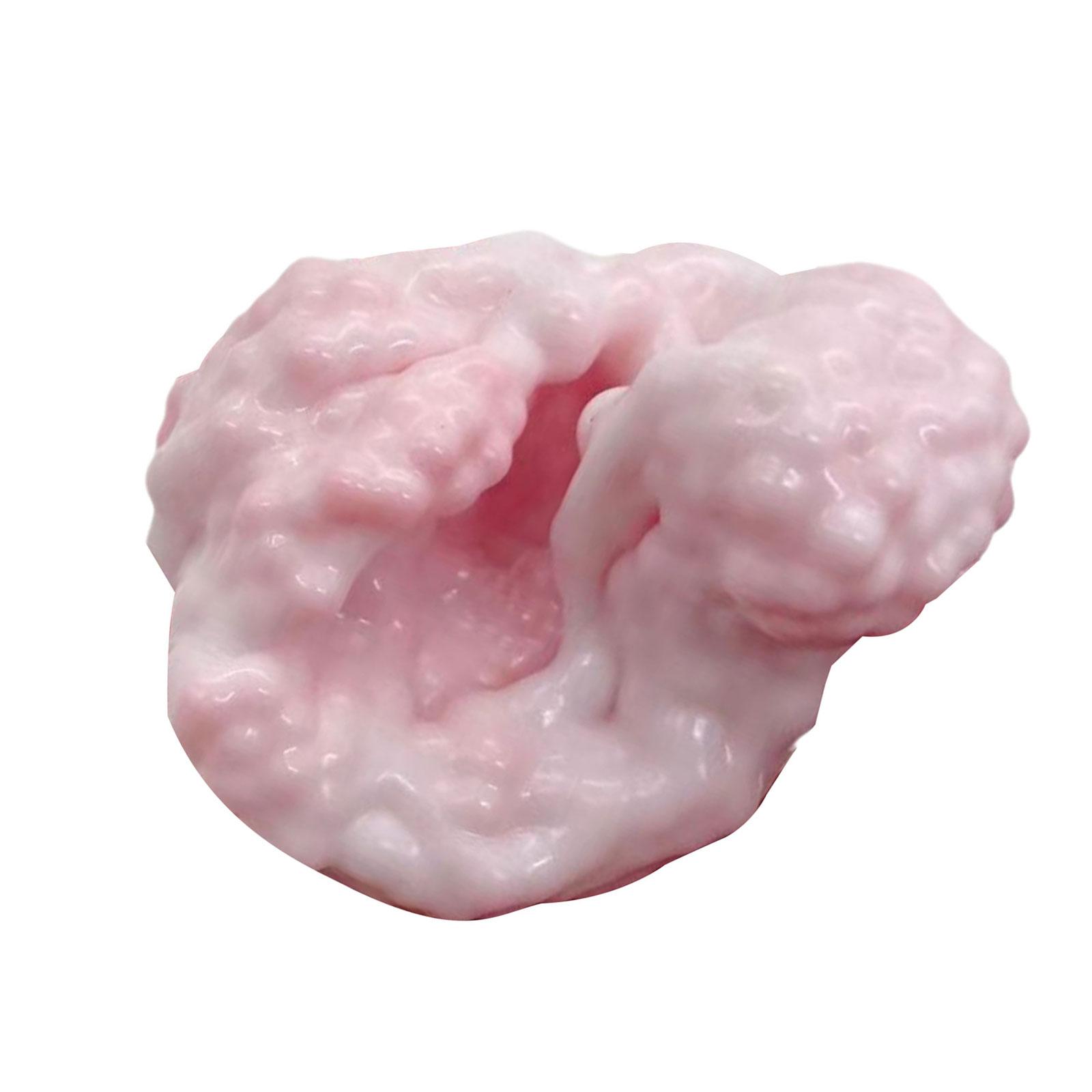 

Тонкая пластичная игрушка из теста для снятия стресса с запахом молока для взрослых, расслабляющая игрушка для снятия стресса с помощью льда и кожи в офисе розовый