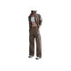 Nike Pantaloni casual cu picior drept și talie elastică cu logo, pentru femei, funduri, maro FQ3589-233