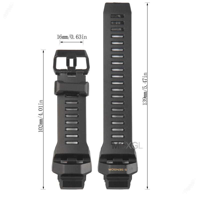 Rubber Strap For Casio G-Squad GBD-H1000-1A7JR Men's Strap GBD-H1000 GBD H1000 Replacement Bracelet