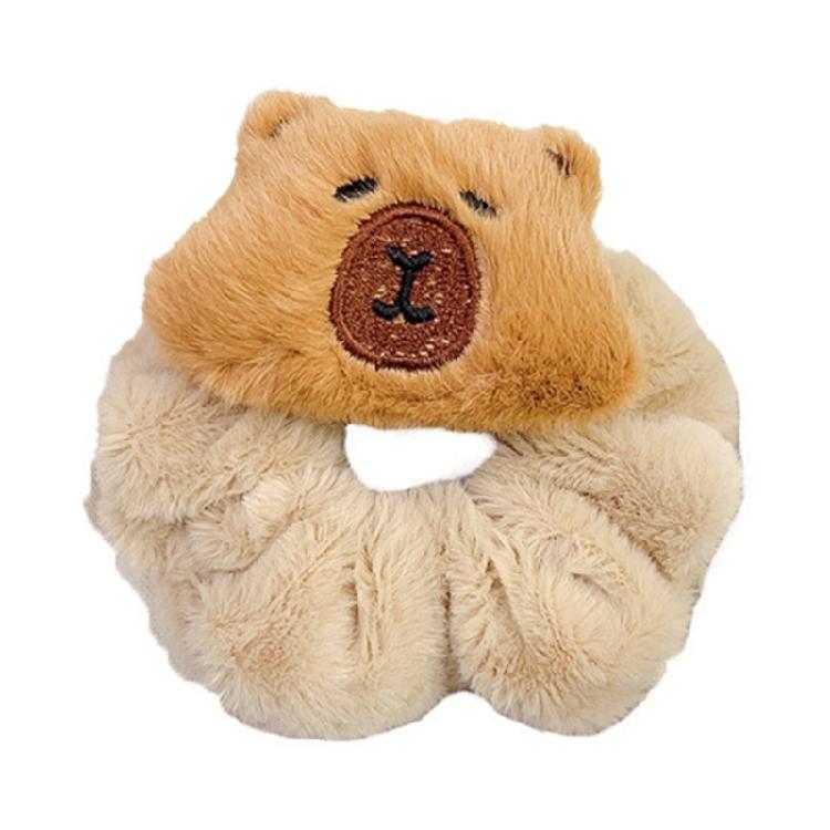 Cute Capybara Plush Hair Band Elastic Headband Fashion Hair Accesories Hair Ties Hairpieces Suitable for Girls and Women