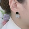 2023 Classic Black Square Diamond Earrings - Retro Style
