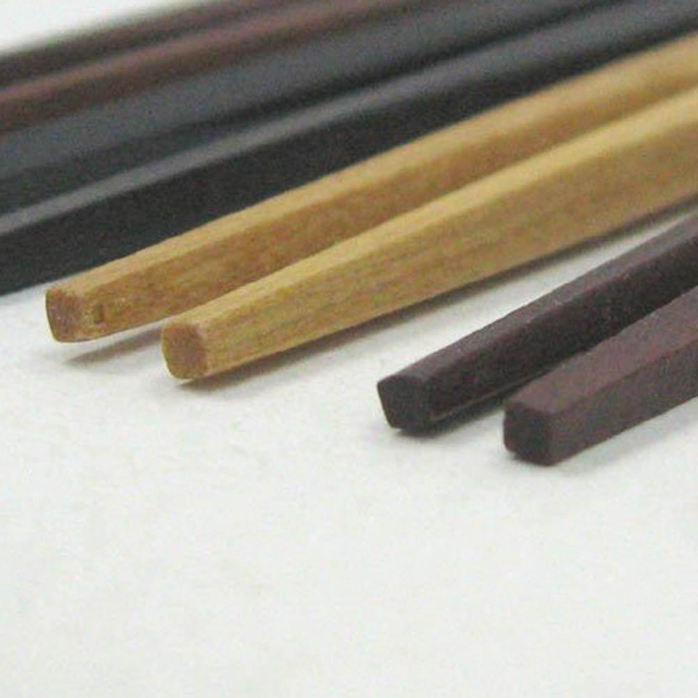 Nagao Natürliches Holz Sechseckiges Set von 5 Essstäbchen, 22,5 cm,