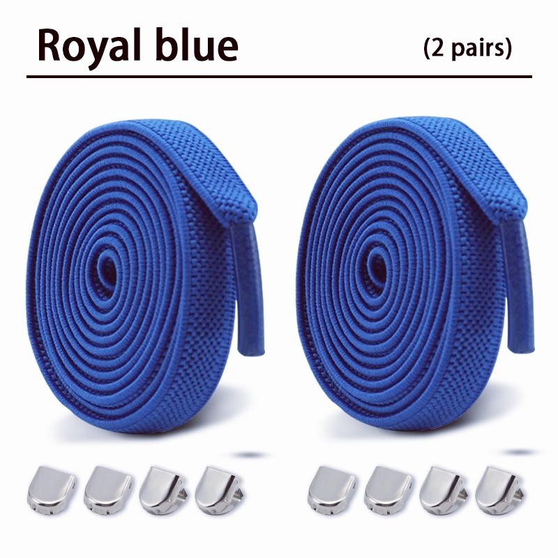 2Pair Elastic Laces Sneakers Tennis Shoelaces without ties Kids Adult No Tie Shoe laces 8mm Flat Shoelace Shoes Accessories