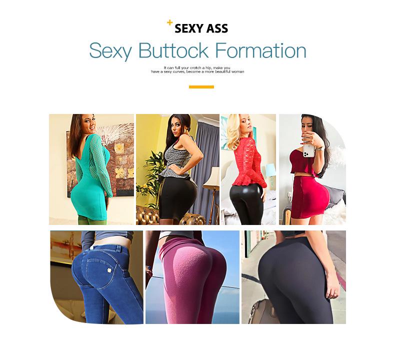 Women's Butt-Lifting & Hip-Enhancing Shaping Pants with Lace Trim Inserts
