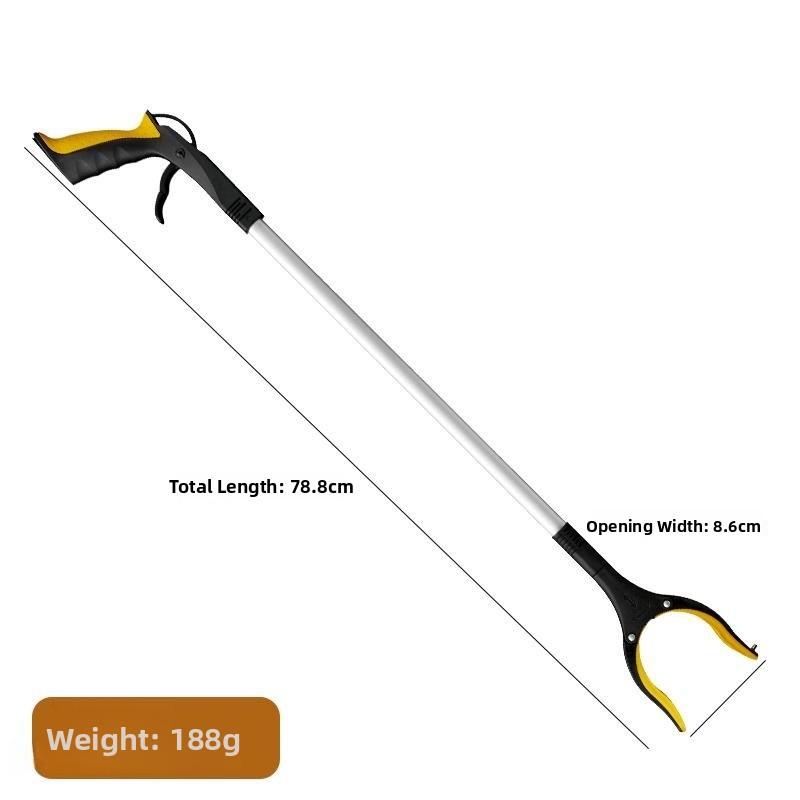 Long Handle Garbage Clipper Extended Length Pi Up Tool Sanitation Clamp for Household Cleaning Tools Garbage Abber