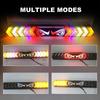24-inch Devil Eye LED Car Truck Tailgate Lights Red Sequential Rotating LED Light RGB Flashing LED Truck Light Bar