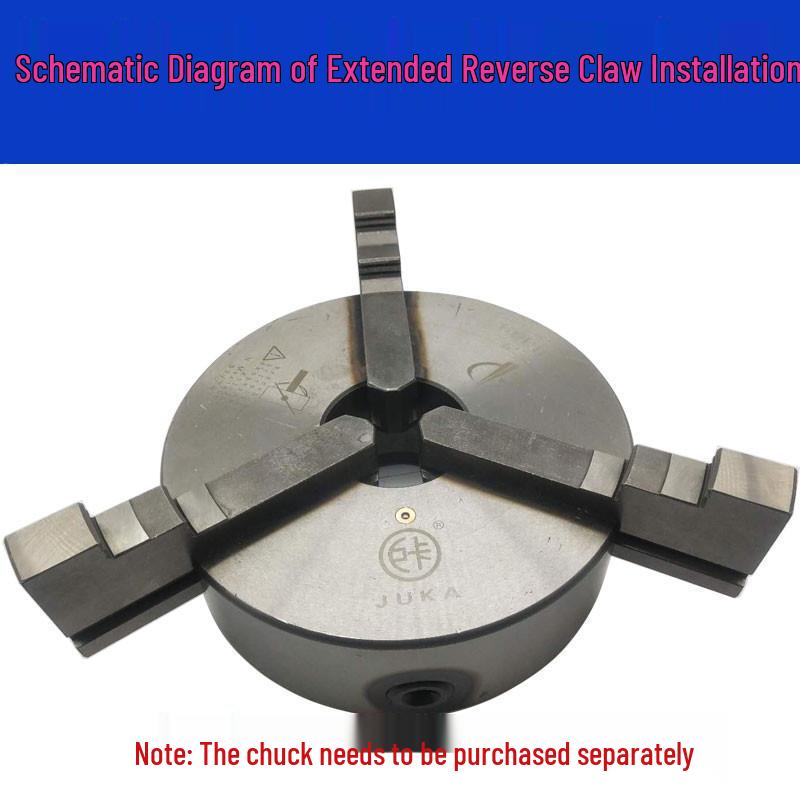 Universal Jianhua Three-Jaw Chuck: Extended Reverse & Raised Forward Jaws K11-200/250/320/400