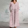 Women's Fashion Dress Spring V-neck Long Sleeve Dress