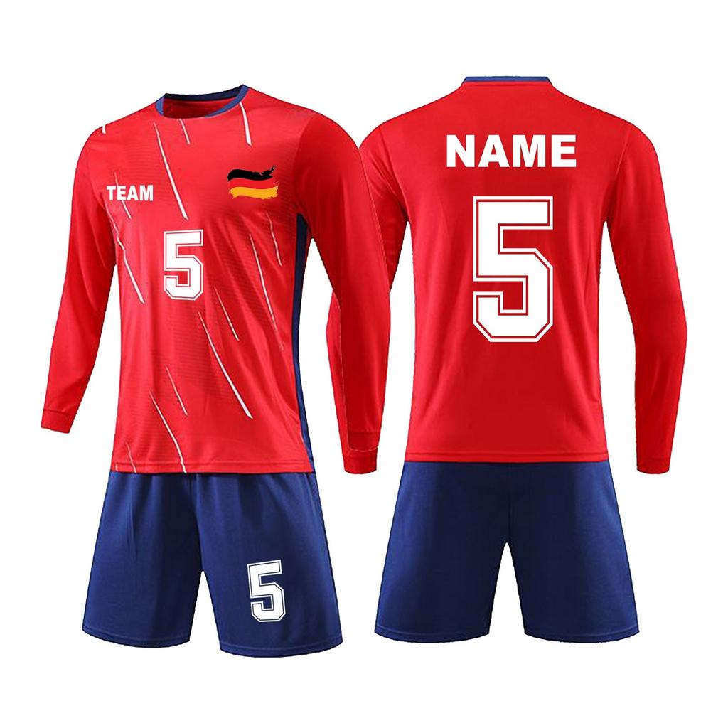 Personlig skjortesett for menn jenter med navnenummer Spesialtilpassede fotballdrakter for gutter treningsdress