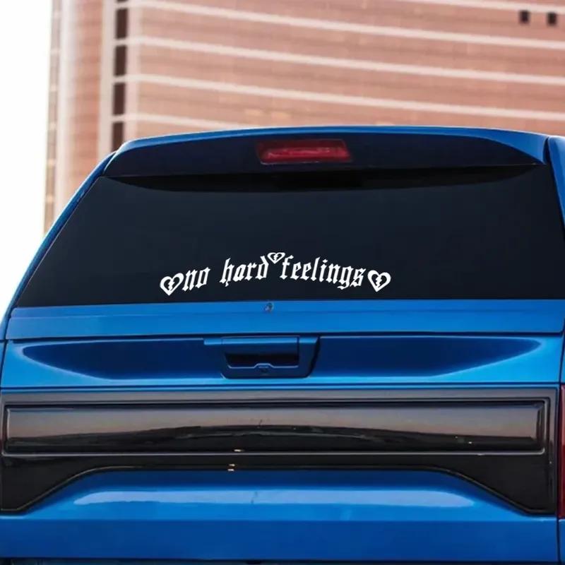 55x10cm No Hard Feelings Universal Car Windshield Stickers Auto Body Rear Window Decor Vinyl Film Decals Car Tuning Accessories
