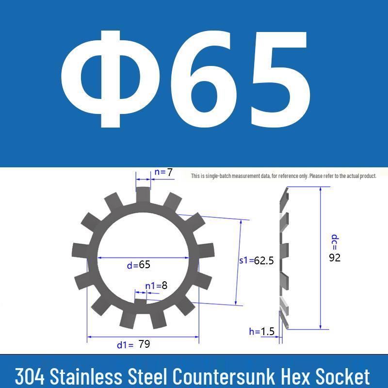 304 Stainless Steel Locking Stop Washer Nut, Round, DIN5406, In Stock