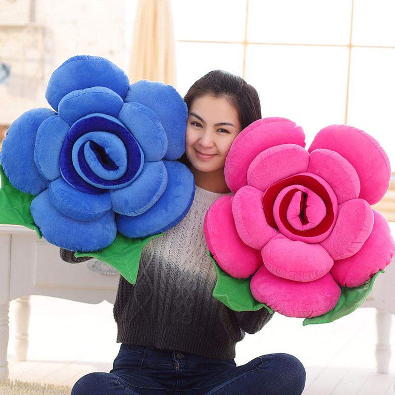 3D Rose Throw Pillow for Couch - Luxury Home & Wedding Decor, Perfect Valentines Gift