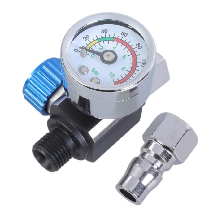 Practical 1/4” Spray Guns Air Pressure Regulator Gauge for Air Spray Guns Tools