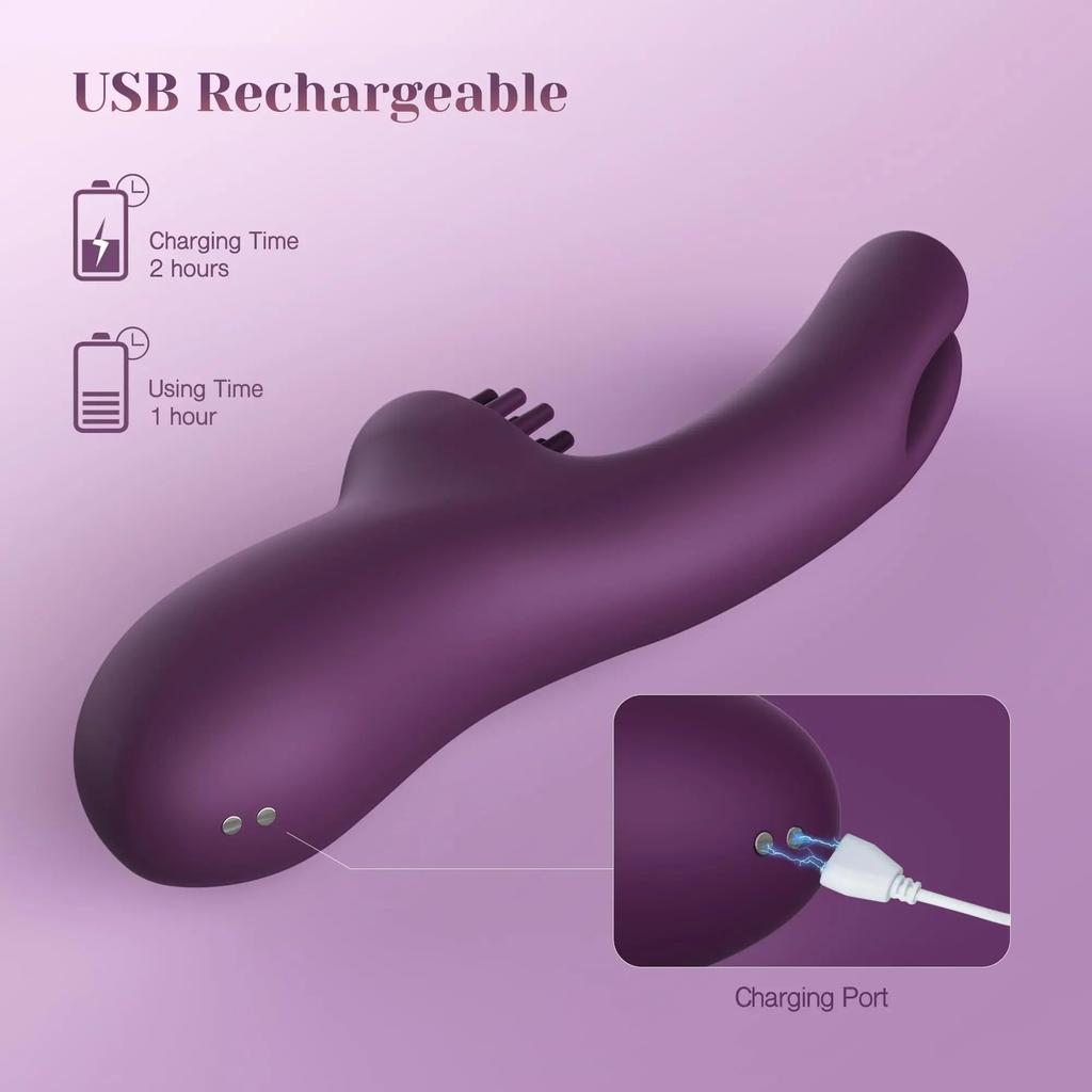 Perfect 3 IN 1 Rabbit Vibrator Clitoral Tickling 10 Vibration G Spot Clit Nipple Stimulation Female Masturbation Women Sex Toys USB Magnetic Charging