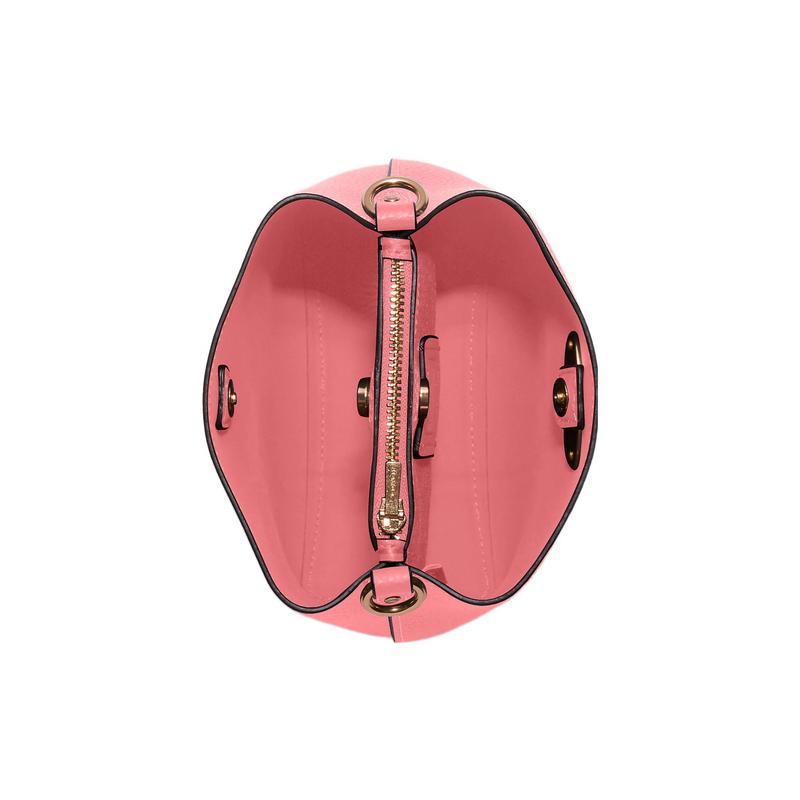 Coach Town 16 Double Detachable Shoulder Strap Leather Hand Shoulder Crossbody Bag Small Women's Pink