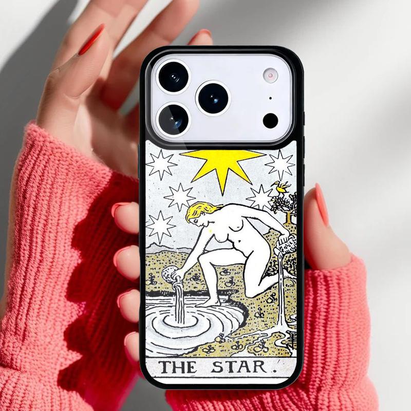 Tarot Card Astrology Sun Moon Phone Case for iPhone 17 Air 16e 15 14 13 Pro Max Back Cover for 12 11 Pro Coque