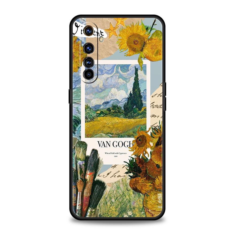 Phone Case For Realme 12 11 10 9 8 5G 7 6 GT5 GT3 GT2 Pro Plus C21 C11 C25 C35 GT Neo 2 3 3T 5 Cover Starry Sky Van Gogh Art