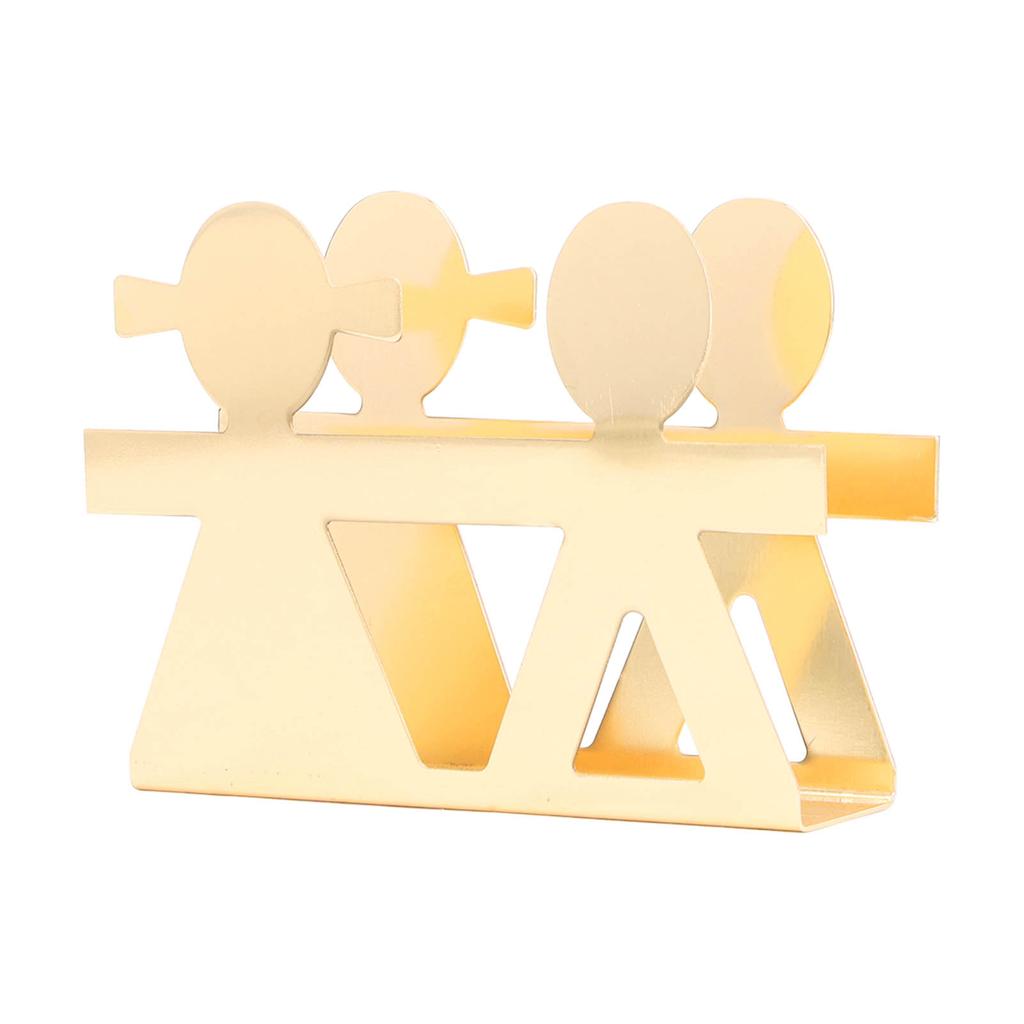 Vertical Napkin Holder Humanoid Pattern Iron Art Napkin Holder Multifunction Metal Napkin Holder Desktop
