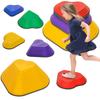 6-Piece Heart-Shaped Kids Balance Stepping Stones and Motor Skills, Multicoloured