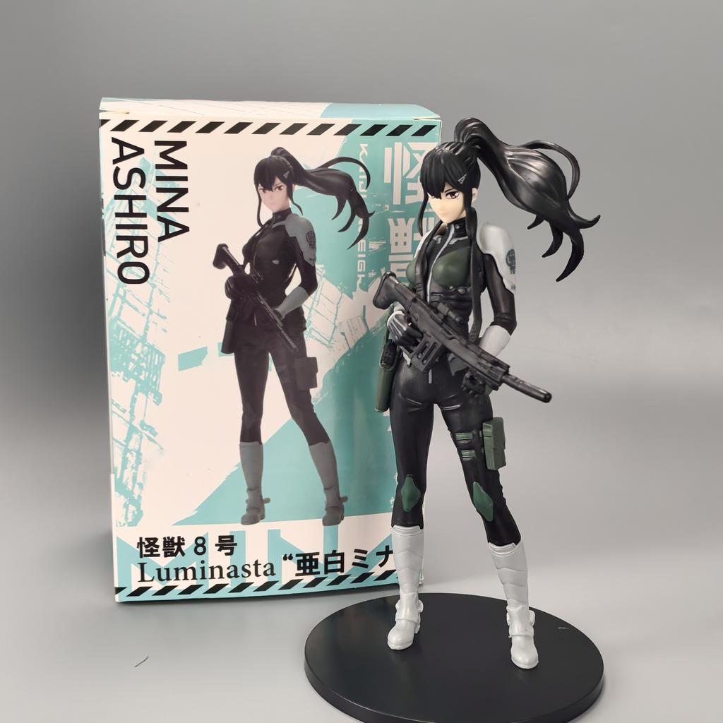 Aixlan 3PCS Kaiju No. 8 Figure Kafka Hibino Mina Ashiro PVC Action Figure Amine Halloween Christmas Gift Collectible Figurine