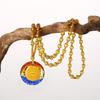 'Glazed Pendant Necklace with Shurangama and Six-Syllable Mantras'