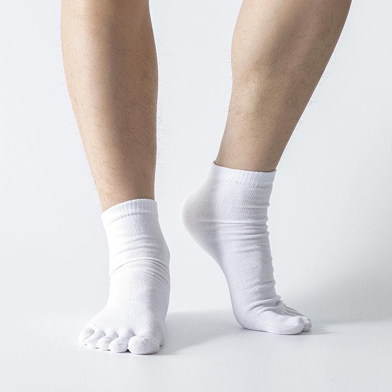 

Мужские летние тонкие дышащие носки с пятью пальцами с низким вырезом, 10 пар - Бесплатная доставка Ankle белый