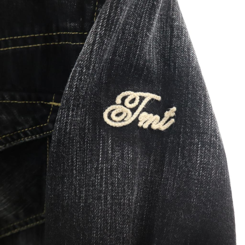TMT made in Japan Langarm Denimhemd S schwarz Herren Gebraucht