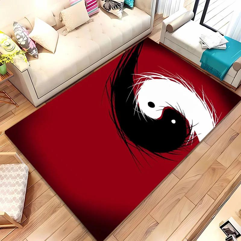 Čínský starověký tajemný koberec Tai Ji, Bytové doplňky do obývacího pokoje a ložnice, Podložky pod pohovku do dětského pokoje, Rohožka na podlahu, Protiskluzový koberec