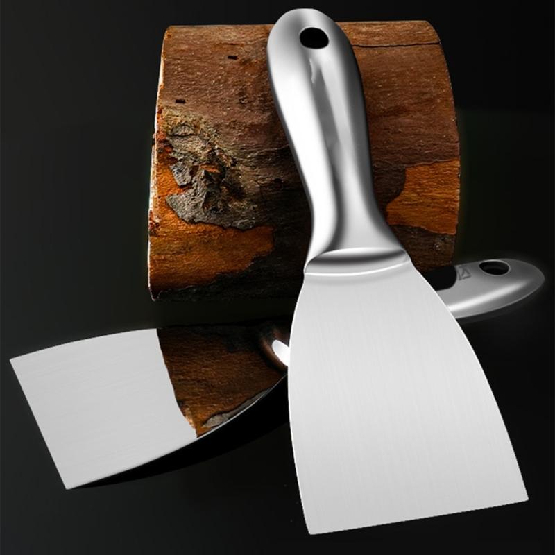 Flachmaul-Putzschaber Edelstahl Fugenklinge Perfekt für Glatte Wand Boden Schabearbeiten Spachtel