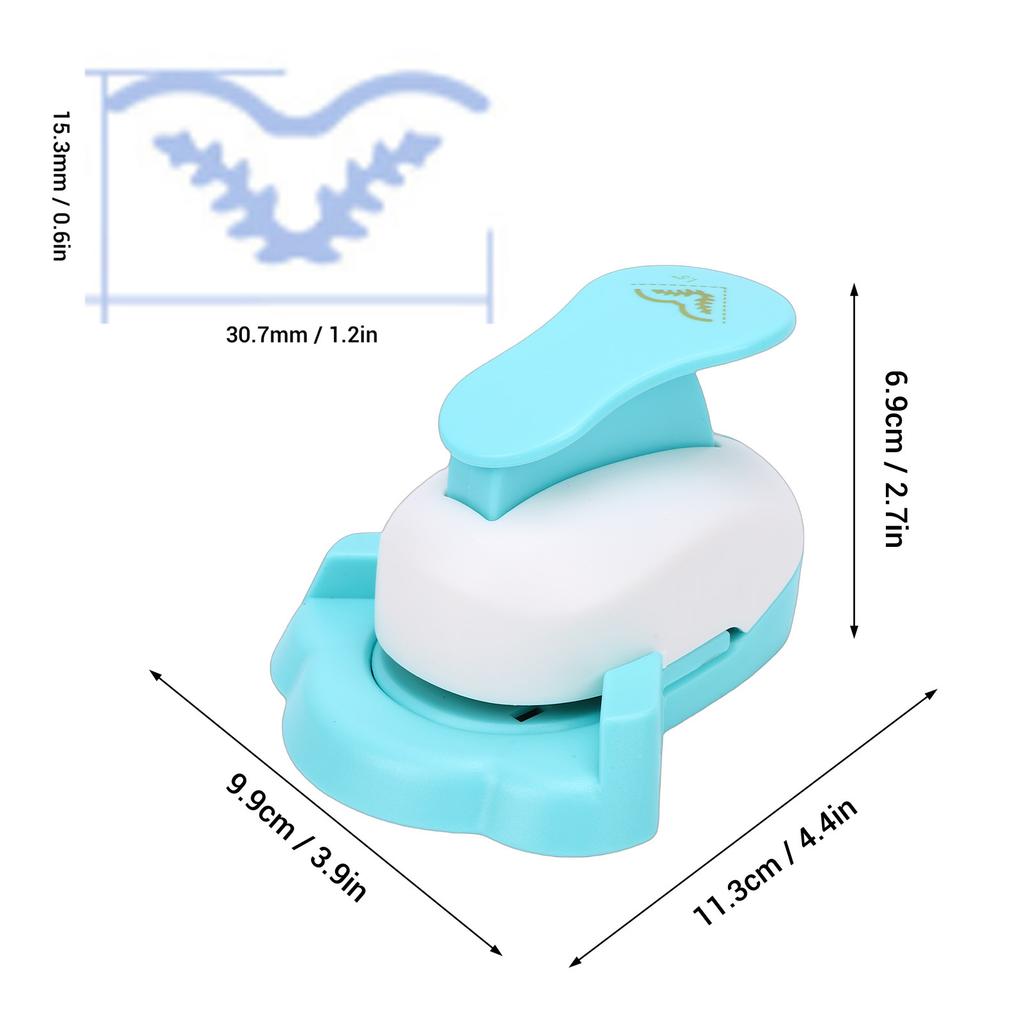 Paper Corner Puncher Wheat Ear Hollow Pattern Punch Cutter for Cardstock Photo Card Crafts
