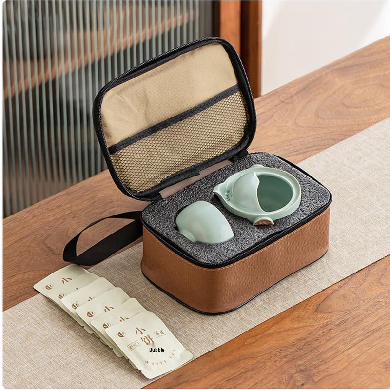 T&T Starry Sky Glaze Ceramic Travel Tea Set