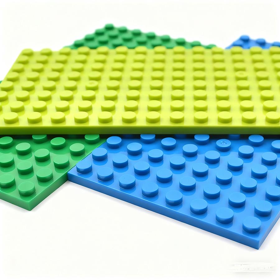 5 st DIY Byggklossar Dubbelsidig Basplatta 8x16 Prickar Pedagogisk Kreativ Storlek Kompatibel med 92438 Leksaker för Barn