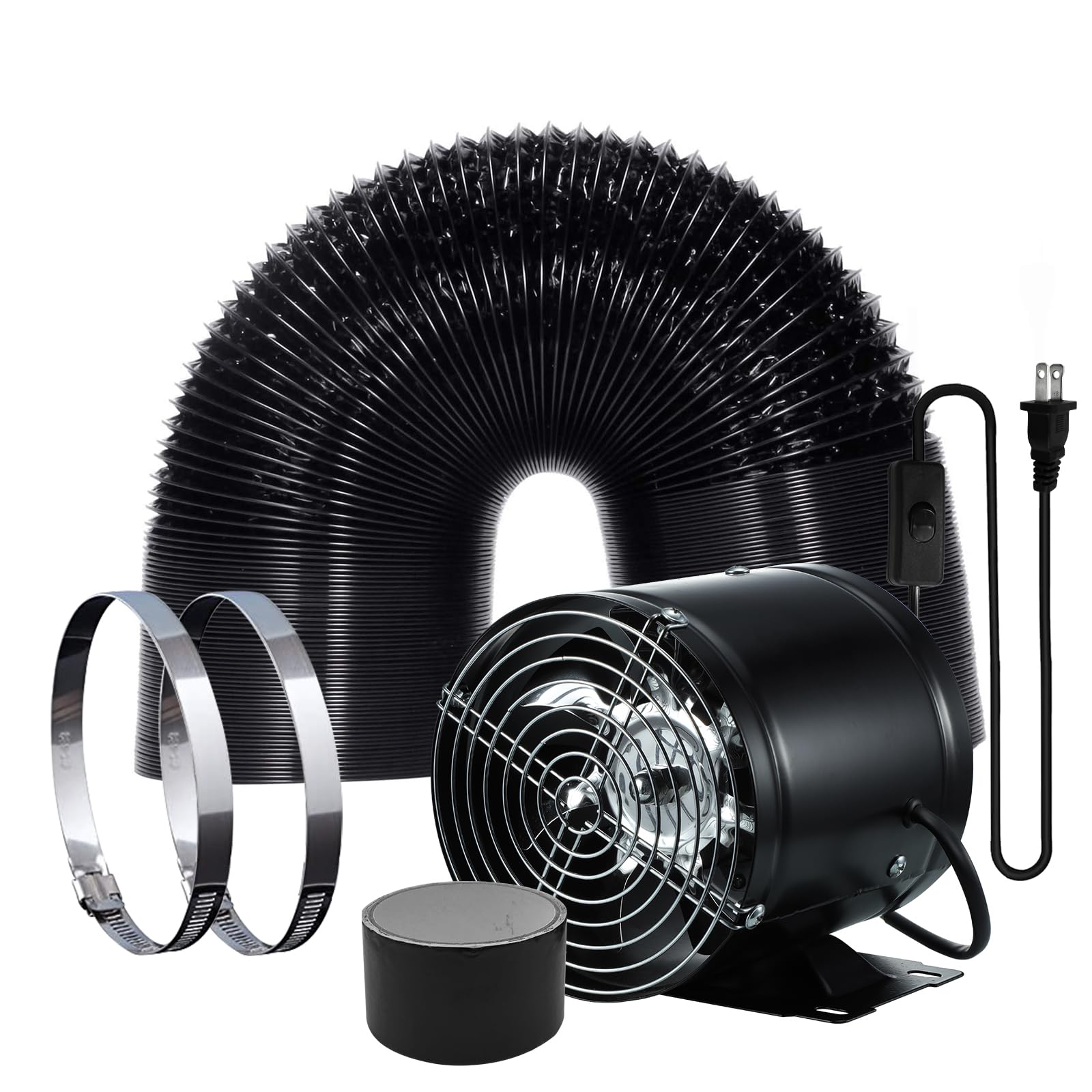 

Последний 150-мм Большой Воздушный Поток Sidvkut Бытовой Промышленный Вентилятор Воздушный Поток Металлический Переключатель Канальный Вентилятор для Покрасочных Камер Канальный Вентилятор с Воздуховодом для чёрный