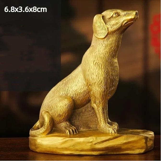 

12 Фигурок Животных Китайского Зодиака из Латуни – Настольные Украшения для Дома или Офиса 11-L