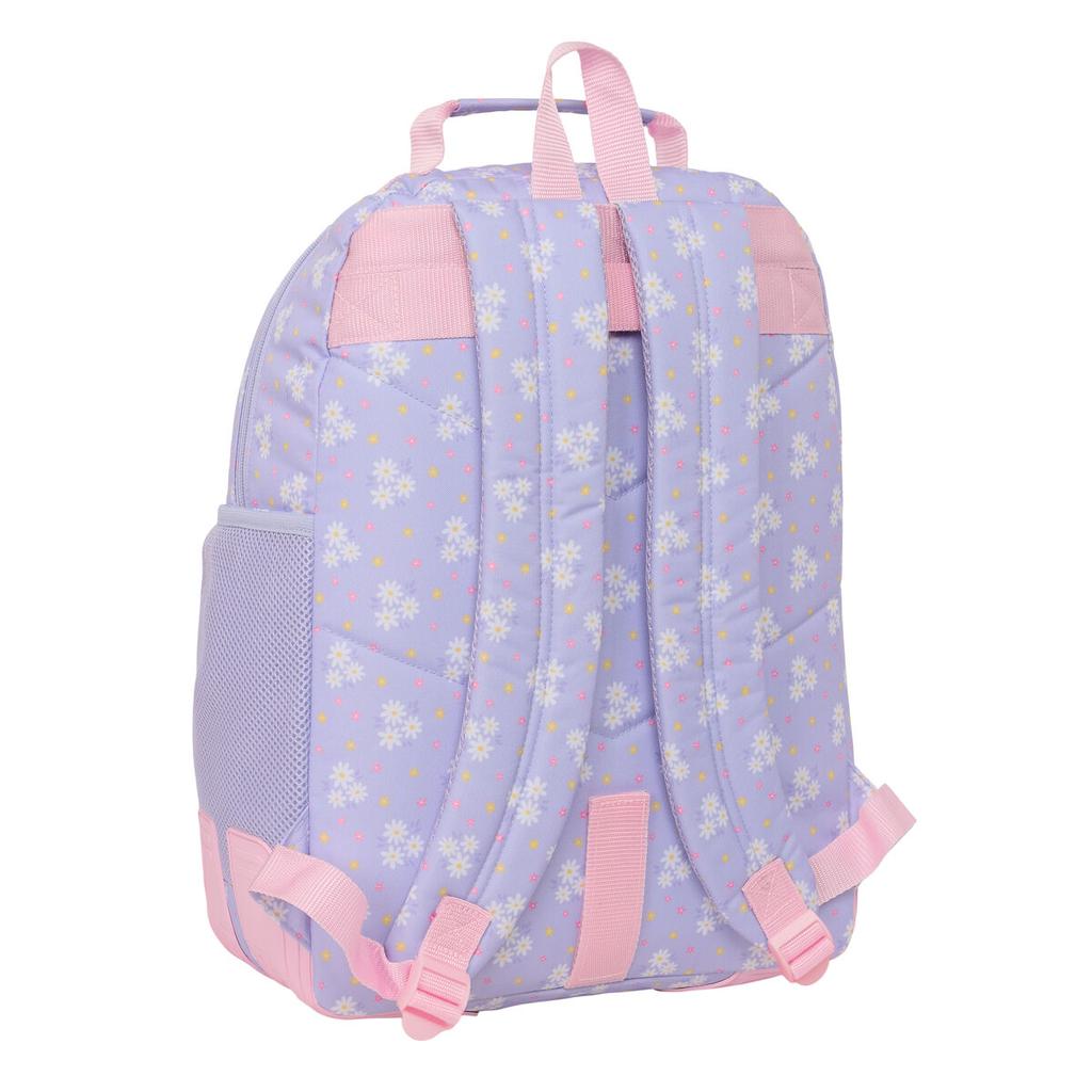 School Bag Safta Bouquet Pink Lilac 32 x 42 x 15 cm