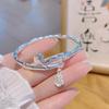 Ruyi Bamboo Open Bracelet Simple Niche Design High-end Bracelet New Chinese Style Blessing Bracelet Light Luxury