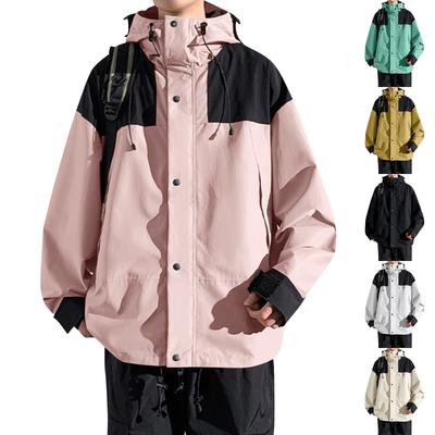 Ανδρικό Μπουφάν Colorblock Casual Αθλητική Μόδα Εξωτερικού Χώρου Ορειβασία Ζευγαριού